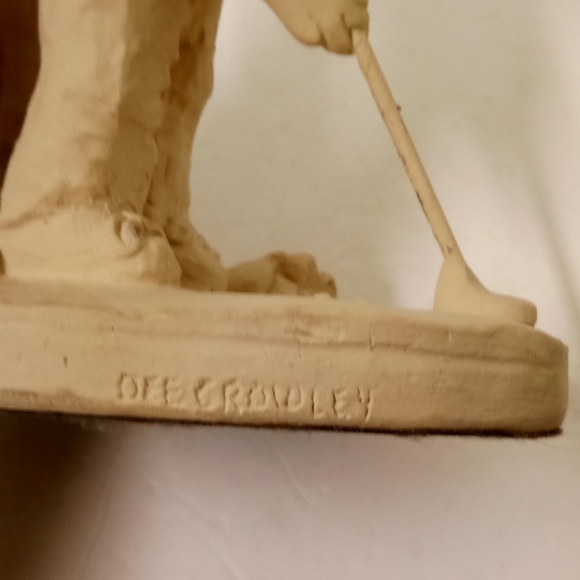 Austin Golfers Sculpture Father Child/ Son Golfing , Pedestal  Dee Crowley - Picture 7 of 8